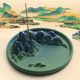 Maxbell Incense Holder Incense Stand Exquisite for Sticks Home Decor Yoga Room Green