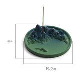 Maxbell Incense Holder Incense Stand Exquisite for Sticks Home Decor Yoga Room Green