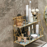 Maxbell Bathroom Organizer Rack Shower Caddy Shelf Makeup Storage Rack Coutertop Multicolor
