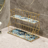 Maxbell Bathroom Organizer Rack Shower Caddy Shelf Makeup Storage Rack Coutertop Multicolor