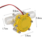 Maxbell Hydro Generator Hydroelectric Hydraulic Conversion Power DIY Flow Generator 0 to 80V