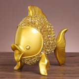 Maxbell Decorative Resin Goldfish Figurine Statue Decoration Gift ,19x34cm
