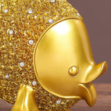 Maxbell Decorative Resin Goldfish Figurine Statue Decoration Gift ,19x34cm