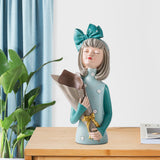 Maxbell Creative Girl Statue Figurines art crafts Desktop Salon Gift Gray