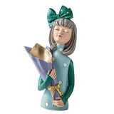 Maxbell Creative Girl Statue Figurines art crafts Desktop Salon Gift Purple