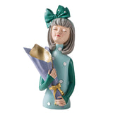 Maxbell Creative Girl Statue Figurines art crafts Desktop Salon Gift Purple