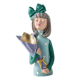 Maxbell Creative Girl Statue Figurines art crafts Desktop Salon Gift Purple