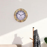 Maxbell Outdoor Hanging Clock Waterproof Temperature Display for Living Room