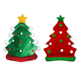 Maxbell Christmas Tree Hat Photo Props Adults Xmas Headgear for Masquerade Holiday Green