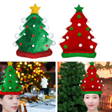 Maxbell Christmas Tree Hat Photo Props Adults Xmas Headgear for Masquerade Holiday Green