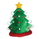 Maxbell Christmas Tree Hat Photo Props Adults Xmas Headgear for Masquerade Holiday Green