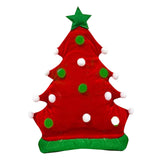 Maxbell Christmas Tree Hat Photo Props Adults Xmas Headgear for Masquerade Holiday Red