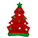 Maxbell Christmas Tree Hat Photo Props Adults Xmas Headgear for Masquerade Holiday Red