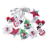 Maxbell Christmas String Lights Fairy Curtain Lights Waterproof for New Year Outdoor Warm White