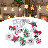 Maxbell Christmas String Lights Fairy Curtain Lights Waterproof for New Year Outdoor Warm White