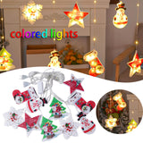 Maxbell Christmas String Lights Fairy Curtain Lights Waterproof for New Year Outdoor Colorful