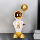 Maxbell Desktop Polyresin Astronaut Standing Figurine Home Ornament Gift Toys Decor White