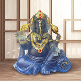 Maxbell Resin Sitting Buddha Statues Ornaments Gifts for Shop Bookshelf Fengshui