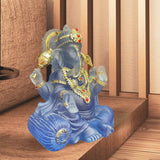 Maxbell Resin Sitting Buddha Statues Ornaments Gifts for Shop Bookshelf Fengshui