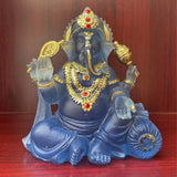 Maxbell Resin Sitting Buddha Statues Ornaments Gifts for Shop Bookshelf Fengshui