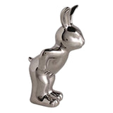Maxbell Ceramic Rabbit Ornament Wine Rack Bunny Sculpture for Wine Cabinet Decor StyleA