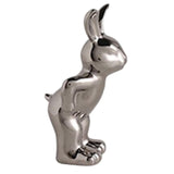 Maxbell Ceramic Rabbit Ornament Wine Rack Bunny Sculpture for Wine Cabinet Decor StyleA
