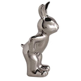 Maxbell Ceramic Rabbit Ornament Wine Rack Bunny Sculpture for Wine Cabinet Decor StyleA