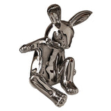 Maxbell Ceramic Rabbit Ornament Wine Rack Bunny Sculpture for Wine Cabinet Decor StyleD