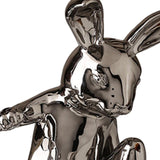 Maxbell Ceramic Rabbit Ornament Wine Rack Bunny Sculpture for Wine Cabinet Decor StyleD
