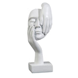 Maxbell European Style Thinker Statue Ornament Figurines Wedding Gift Home Decor White