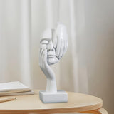 Maxbell European Style Thinker Statue Ornament Figurines Wedding Gift Home Decor White