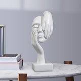 Maxbell European Style Thinker Statue Ornament Figurines Wedding Gift Home Decor White
