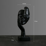 Maxbell European Style Thinker Statue Ornament Figurines Wedding Gift Home Decor Black