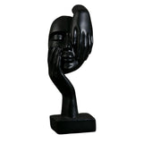 Maxbell European Style Thinker Statue Ornament Figurines Wedding Gift Home Decor Black