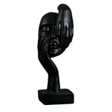 Maxbell European Style Thinker Statue Ornament Figurines Wedding Gift Home Decor Black