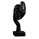 Maxbell European Style Thinker Statue Ornament Figurines Wedding Gift Home Decor Black