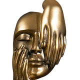 Maxbell European Style Thinker Statue Ornament Figurines Wedding Gift Home Decor Golden