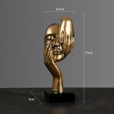 Maxbell European Style Thinker Statue Ornament Figurines Wedding Gift Home Decor Golden