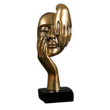 Maxbell European Style Thinker Statue Ornament Figurines Wedding Gift Home Decor Golden