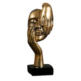Maxbell European Style Thinker Statue Ornament Figurines Wedding Gift Home Decor Golden