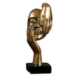 Maxbell European Style Thinker Statue Ornament Figurines Wedding Gift Home Decor Golden
