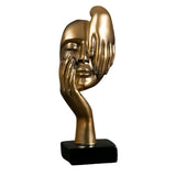 Maxbell European Style Thinker Statue Ornament Figurines Wedding Gift Home Decor Golden