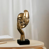 Maxbell European Style Thinker Statue Ornament Figurines Wedding Gift Home Decor Golden