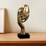 Maxbell European Style Thinker Statue Ornament Figurines Wedding Gift Home Decor Golden