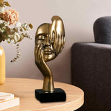 Maxbell European Style Thinker Statue Ornament Figurines Wedding Gift Home Decor Golden