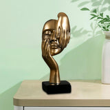 Maxbell European Style Thinker Statue Ornament Figurines Wedding Gift Home Decor Golden