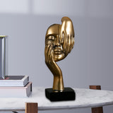 Maxbell European Style Thinker Statue Ornament Figurines Wedding Gift Home Decor Golden