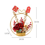 Maxbell Flower Basket Ornament Decoration Festival Harvest for Living Room StyleA