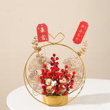 Maxbell Flower Basket Ornament Decoration Festival Harvest for Living Room StyleA