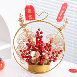 Maxbell Flower Basket Ornament Decoration Festival Harvest for Living Room StyleA